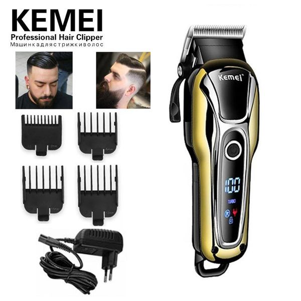 

hair clippers kemei clipper professional trimmer in for men electric lcd display machine barber cutter