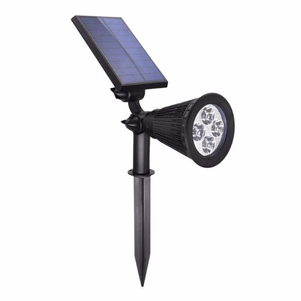 

lawn lamps 2w 4 leds solar power light control sensor rgb spotlight lamp outdoor garden landscape