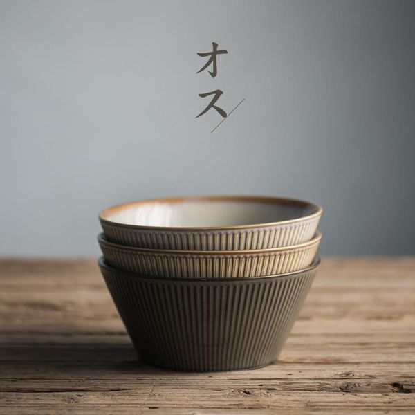 

bowls ceramic tableware bowl creative personality home furnishing big soup noodle retro ramen