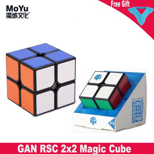 

GAN RSC 2x2x2 Magic Cube Stickerless Pocket Speed Cubes 2x2 Professional Puzzle Cube Educational Toys Second-order cubo magico