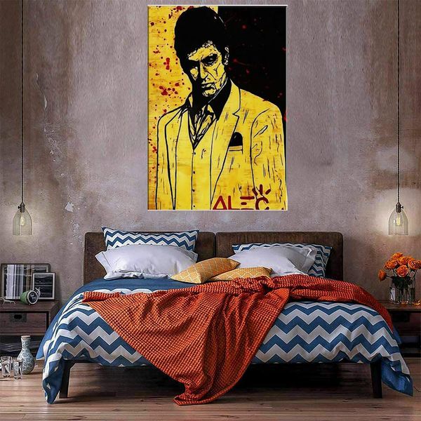 

alec monopoly godfather huge oil painting on canvas home decor handpainted/hd-print wall art pictures customization is acceptable 21050602