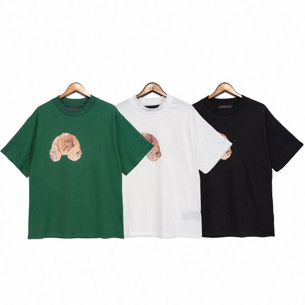 

summer women men t-shirts casual t shirt short sleeve tshirts bears eyes printing shirts womens mens loose crewneck stars white black green