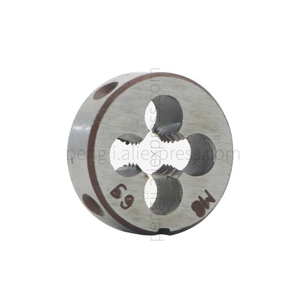 

8mm x 1.25 metric right hand round die, machine thread die m8 1.25mm pitch for mold machining, alloy steel material. tools