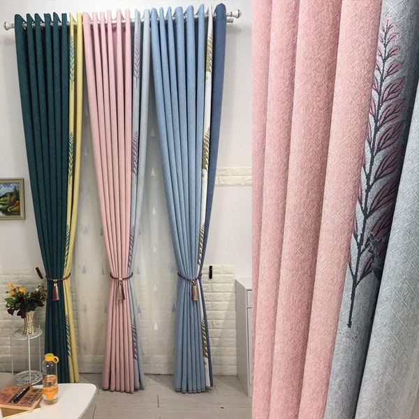 

curtain & drapes thick cashmere high shading living room bedroom study simple curtains seamless stitching fabric