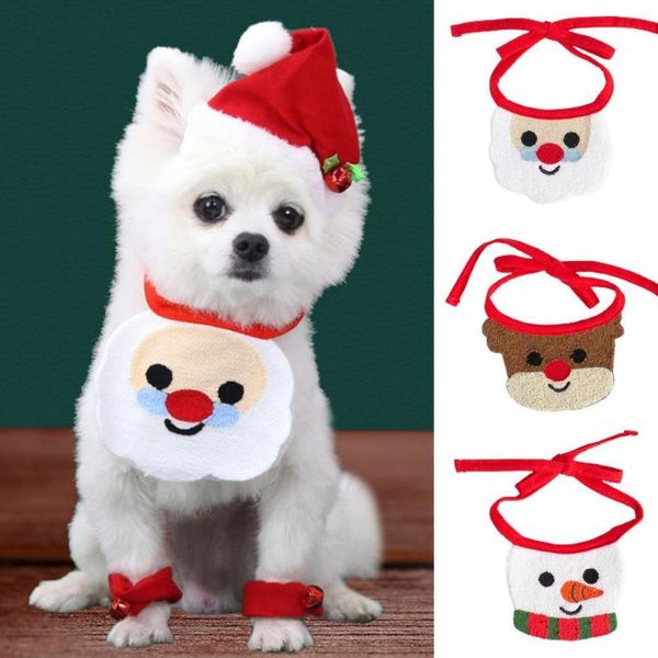 

dog apparel skin-friendly pretty dogs cats bib scarf cotton fine workmanship for christmas