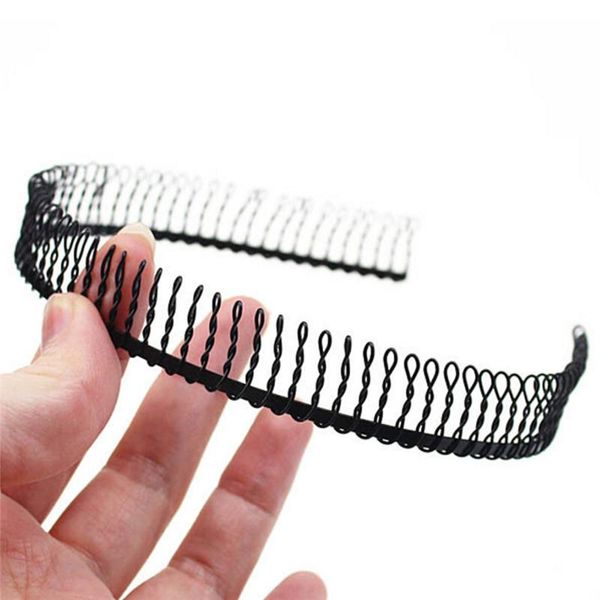 

hair accessories black metal teeth comb hairband hoop headband for woman