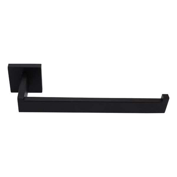 

towel racks 1pc bathroom hanger set alloy rack bath holder (black)