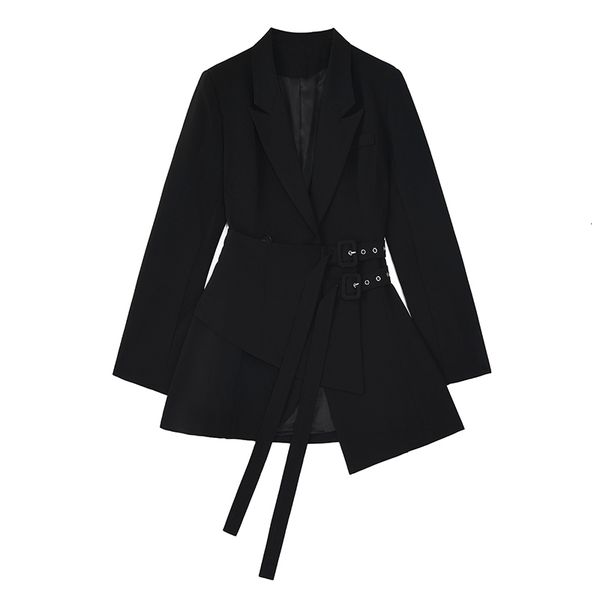 

women's suits & blazers [eam] female irregular bandage mended blazer lapel long sleeve suit fashion jacket spring 1da710 qxgv, White;black