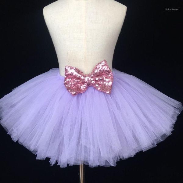 

skirts girls purple tutu skirt baby fluffy tulle birthday party with pink satin bow kids ballet children costume1, Blue