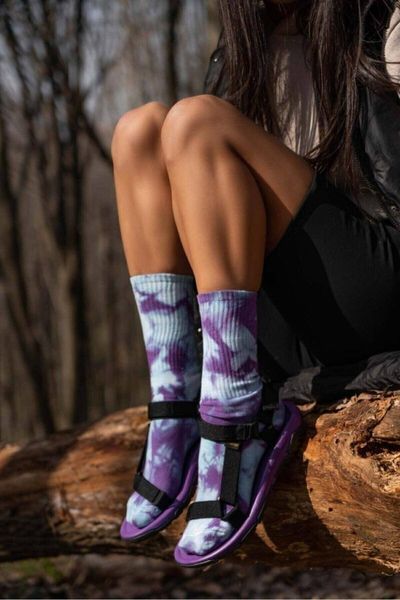 

sandals women's purple sports 6550, Black