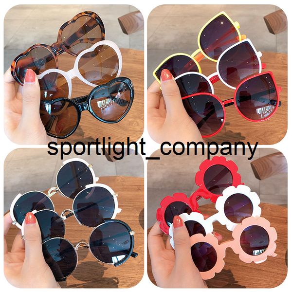 

2022 boy girl cute heart cartoon shape polarized round sunglasses kids vintage sunglasses uv400 protection sunglasses eyewear, Blue