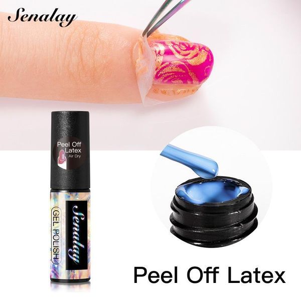 

white nail spill-proof protector 5ml plastic bottle polish protective liquid tearable skin care anti-overflow cream1, Red;pink