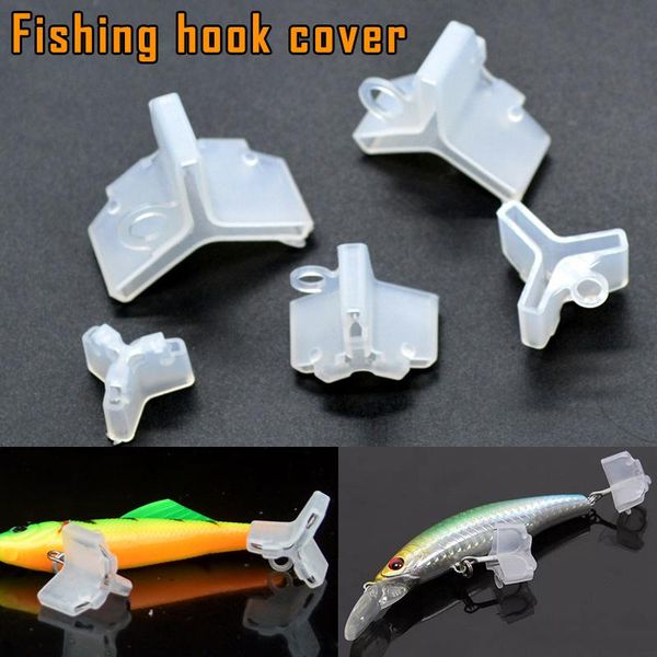 

ly 50pcs/set fishing hook protection case three anchor fishhooks protector 19ing hooks