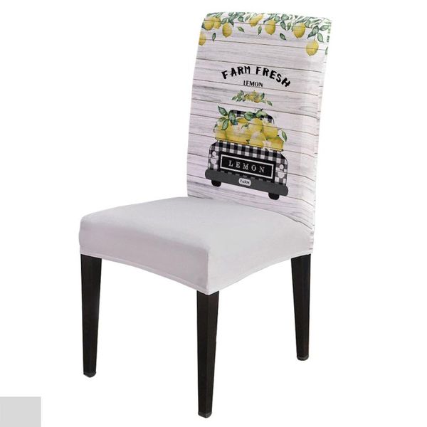 

chair covers dining truck wooden board texture modern elastic printing el wedding home