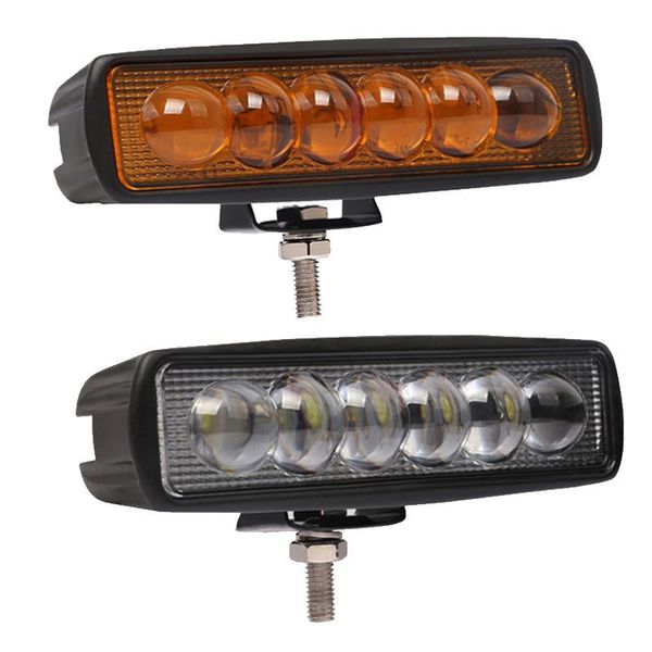 

working light led lights 18w lens modified off-road motorcycle roof 6-bead 4d automotive engineering maintenance work