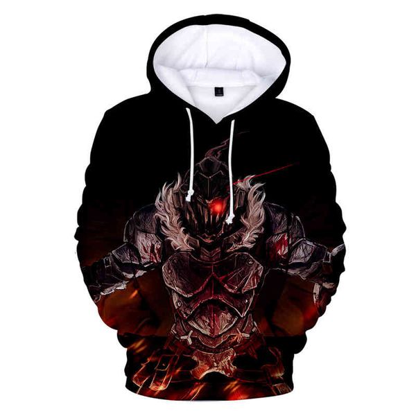 

women's hoodies & sweatshirts japanese anime 3d from the cartoon goblin slayer hoodies boys/girls sweatshirt pullovers student impressi, Black