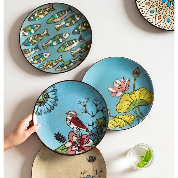 

dishes & plates creative ceramic art plate, dinner household dish, tea restaurant tableware, western dessert porcelain plate