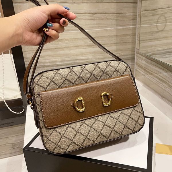 

camera bags letter bag 1955 fashion women crossbody handbag quality luxurys rs clutch lady shoulder purse handbags metallic printing leather