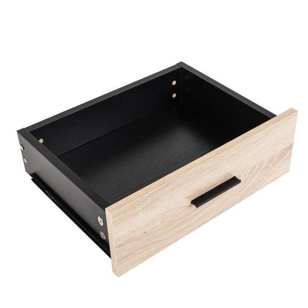 

storage drawers drawer two-tier bedside cabinet night table black