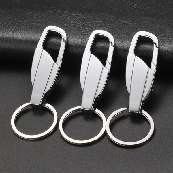 

keychains cool design personalised luxury keychain stainless steel metal car decoration jewelry for men, Silver