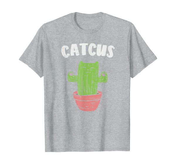 

funny cactus cat lover t-shirt, White;black
