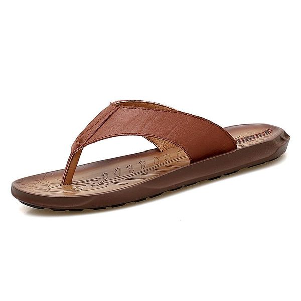 

slippers heren slide rubber piel hombre men da transpirables sandalia sandali sandalen sandals-men cuero uomo vietnam deportivas for de, Black