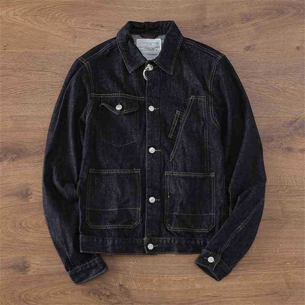 

autumn and winter new denim jacket a64-052, Black;brown