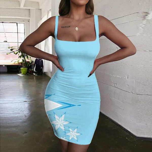 

casual dresses kyku brand christmas women year bodycon dress snowflake halter sleeveless blue 3d print womens clothing summer, Black;gray