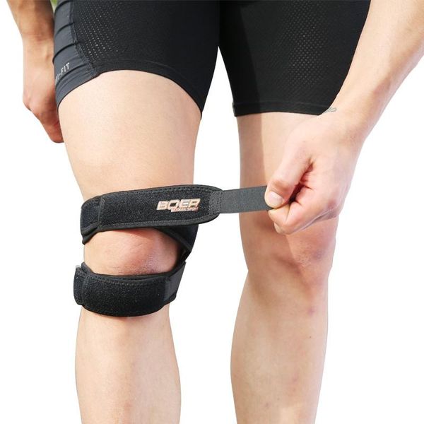 

elbow & knee pads adjustable basketball support brace sleeve patella guard protector breathable sports climbing, Black;gray