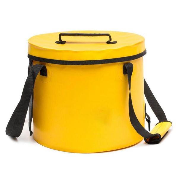 

-portable multifunctional basin collapsible outdoor wash bucket camping hiking fishing trip accessories bags