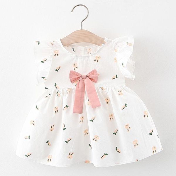 

summer dress sleeveless girls spring birthday party princess for children vestidos 1-4y girl's dresses, Red;yellow