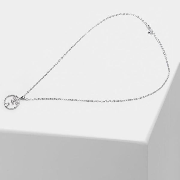 

amorita boutique hollow lines lovely face pendant necklace chains, Silver
