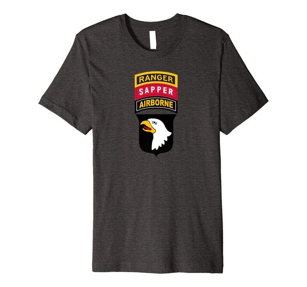 

101st Airborne Shirt - Airborne Ranger Sapper - Center Premium T-Shirt, Mainly pictures