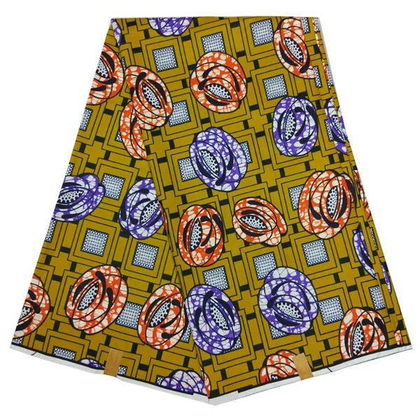 

ribbon african design 100% cotton wax print fabric 6yard, Pink;blue