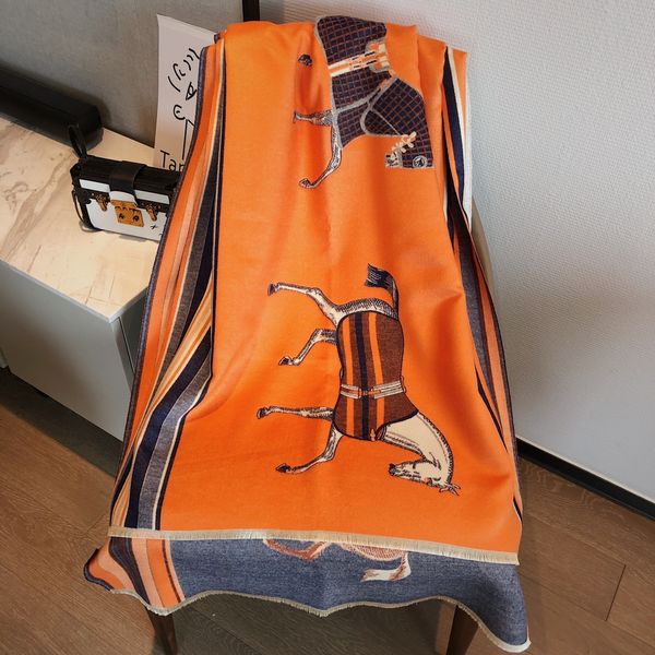 

designer nv shi winter casual business women scarf cashmere scarves warm plaid cotton shawl 180*70cm, Blue;gray