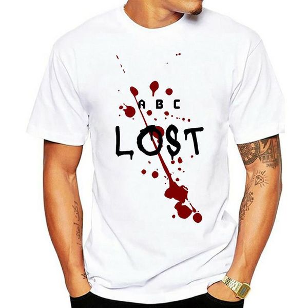 

men's t-shirts abc lost show essential t-shirt, White;black