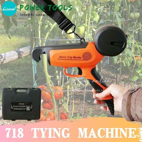 

power tool sets hiseed 718 0.52 s/tie fasr electric tying tool, tapener, battery powered hand-held twist tie machine