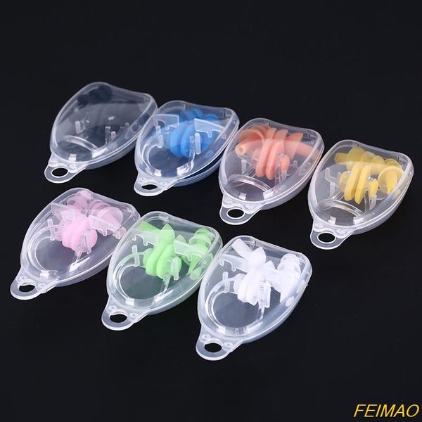 

nose clip 1 set waterproof soft silicone swimming ear plug earplug tool