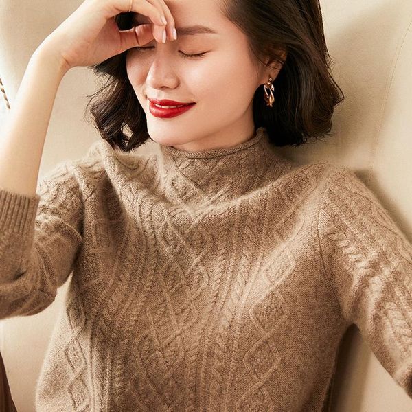 

100% cashmere knitted sweater women o-neck pullover female winter fashion clothes girls 4colors women's sweaters, White;black