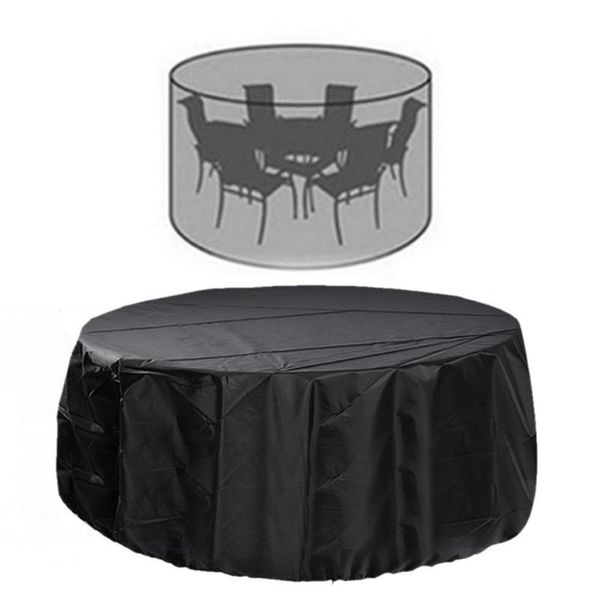

table cloth waterproof outdoor patio garden furniture covers round dust-proof cover uv resistant chairs