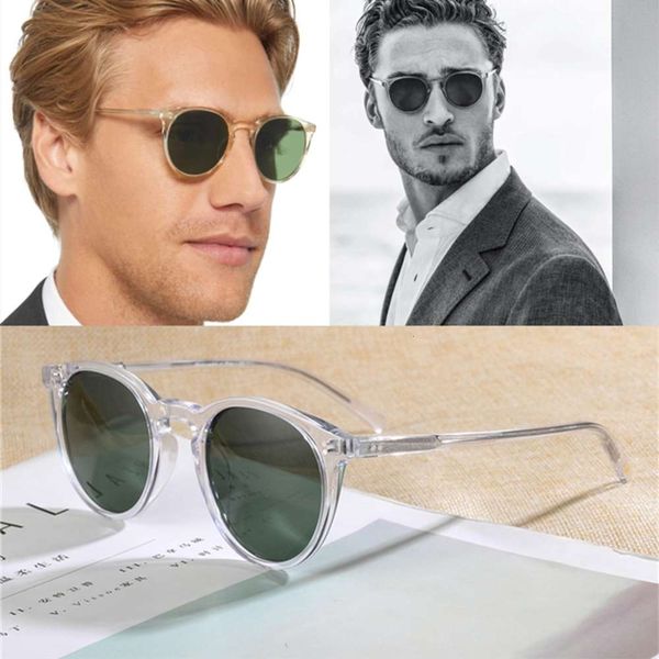 

clear fingerprint frame ov5183 polarized men o'malley retro lady acetate shadow women sunglasses 2020, Black