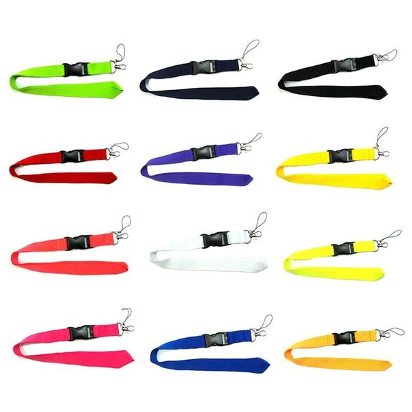 100 pcs Popular Hot Estilo / Cor-de-rosa Forma Strap Esporte Roupas Roupas Lanyard Destacável Chaveiro Para IPhone Camera Crachá Novo para Homens Mulheres 2022 Venda!