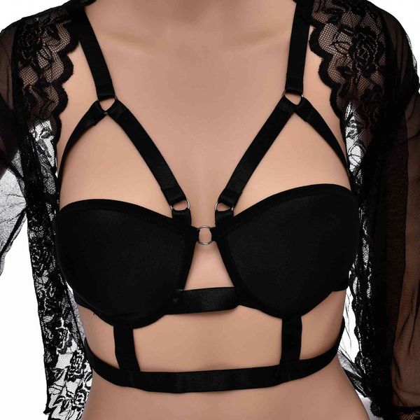 

bamboo lingerie bra beautiful back prom queen's dress punk o0211, Black;white