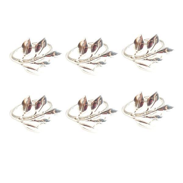 

napkin rings 6pcs fall leaves christening metal wedding gifts party