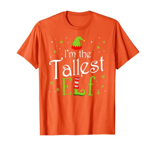 

i'm the tallest elf funny group matching family xmas gift t-shirt, White;black