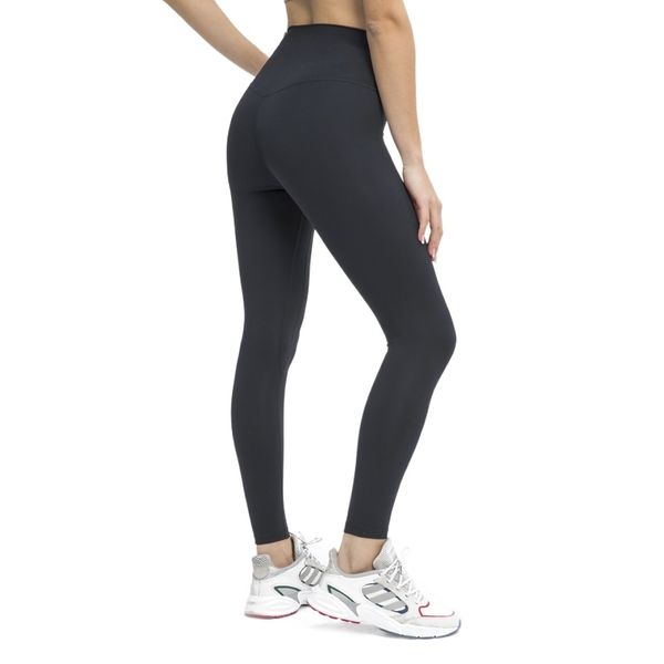 

nepoagym revival 25 inch inseam no front seam women yoga leggings buttery soft workout tights pants for fitness gym, Black;white