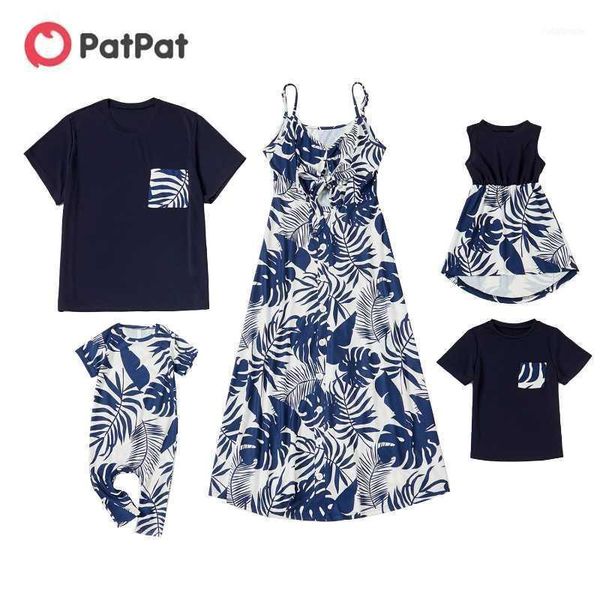 

family matching outfits patpat 2021 summer floral print sets1, Blue