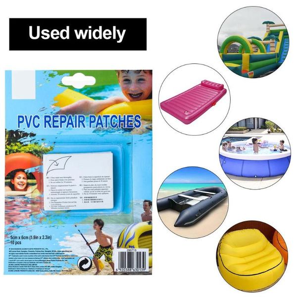 

pool & accessories 10pcs waterproof inflatable swimming repair patch self-adhesive toys air mattress raincoat tape sticker