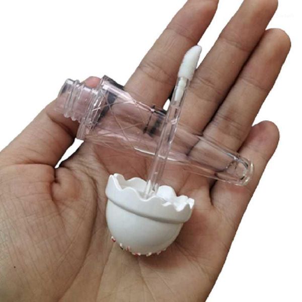 

storage bottles & jars 5ml empty portable cute clear plastic lip gloss tube cosmetic packaging bottle creative ice cream glaze container 25p