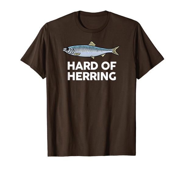 

Hard of Herring I Love Fishing Joke Fish Humour Funny TShirt, Mainly pictures